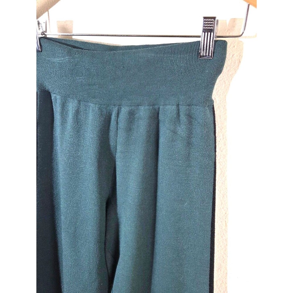 Spiritual Gangster Wide Leg Pants Womens Small Green Knit Lounge Yoga Stretch - Picture 8 of 11